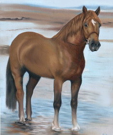 Darcey oil painting