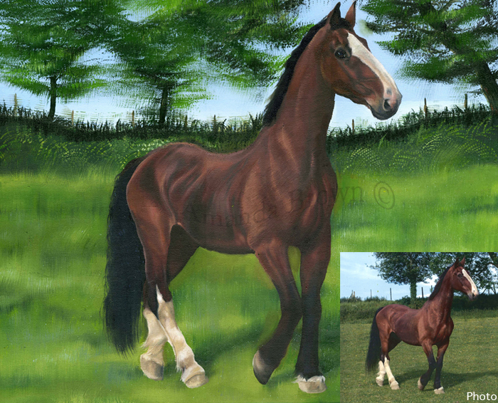 Elliot horse painting