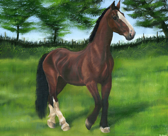 Elliot horse paintings